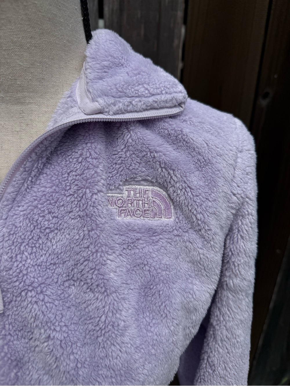 The North Face Osito Light Purple Fleece Quarter-Zip - Picture 3 of 6